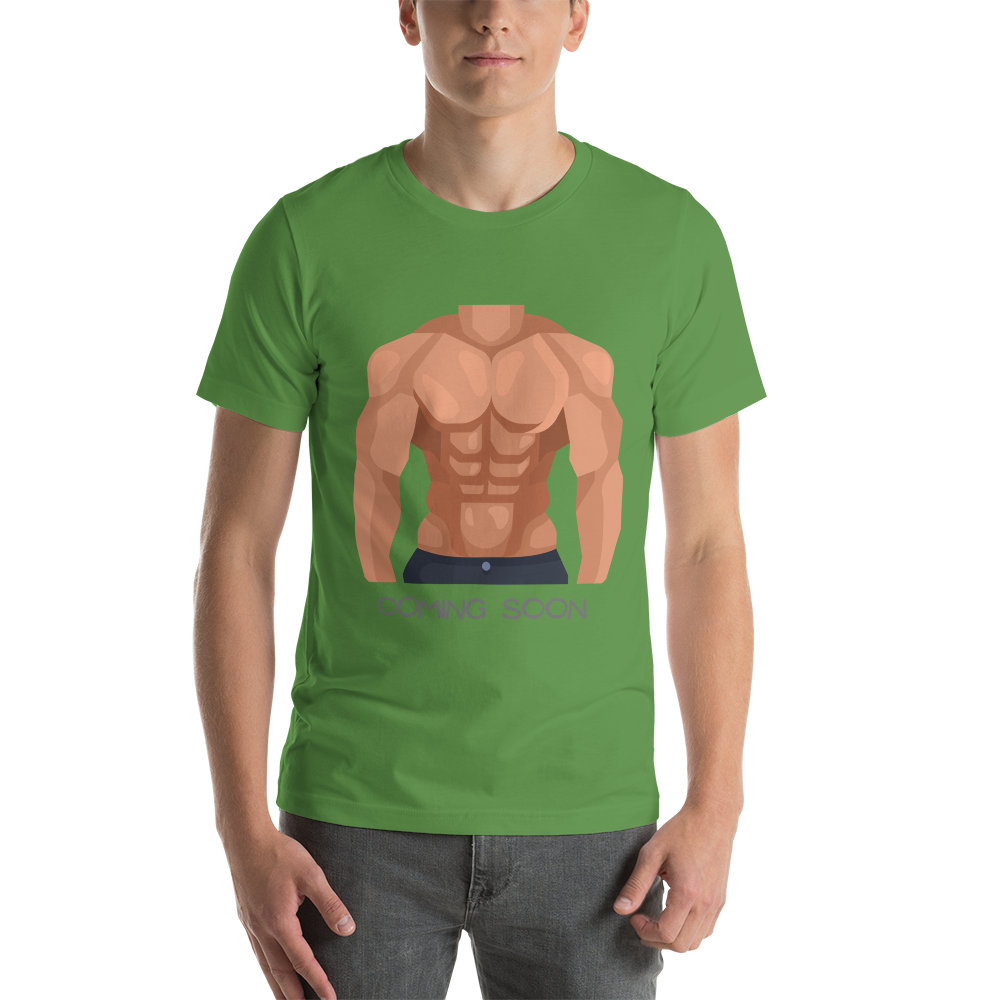 Six Pack Coming Soon T-Shirt – Funny Gym Motivation Unisex Tee for Men & Women